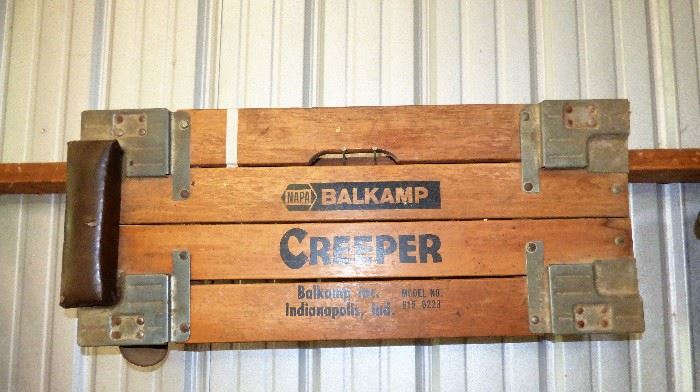 Vintage Napa Balkamp Wooden Creeper
