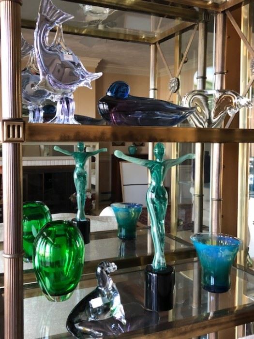 various pieces of glass collection 