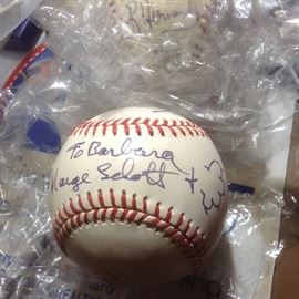 Marg Schott Signed baseball