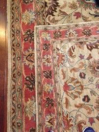 90"w x 114"l Rust and Beige Designer Rug:  $300.00  4' x 6' Rugs As Art (matching rug):  $90.00
