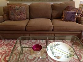 Thomasville 3 Cushion 180" Sofa w/3 matching pillows.  Oh, SO COMFY!  $390.00