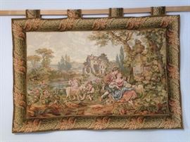 Mille Fleurs 55"w x 40"L Tapestry:  $75.00