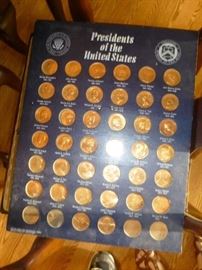 PRESIDENTS OF THE UNITED STATES COINS, STRUCK BY TREASURY BUREAU OF THE MINT