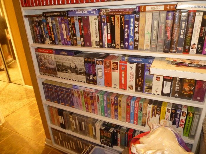 DVD'S , VHS MOVIES, BOOKS ON TAPE AND MUSIC CD'S 