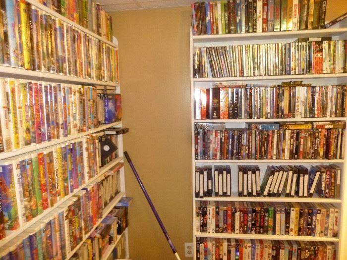 DVD'S AND VHS MOVIES 