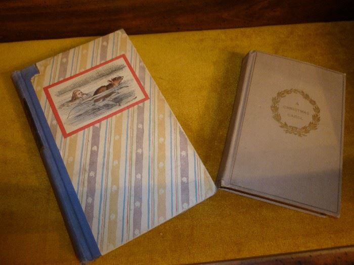 FIRST EDITIONS OF "ALICE IN WONDERLAND, THROUGH THE LOOKING GLASS", AND "A CHRISTMAS CAROL" 