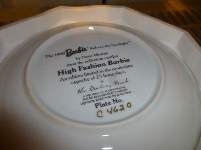 BARBIE PLATE COLLECTION