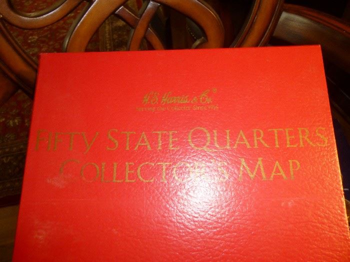 50 STATE QUARTERS COLLECTION MAP