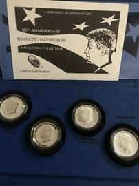 50TH ANNIVERSARY KENNEDY HALF-DOLLAR COIN COLLECTION 