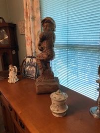 Statues throughout the home