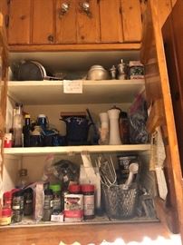 Kitchen cabinets packed