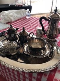 Silver plate pieces 