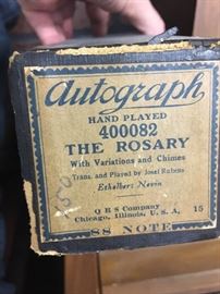 Autograph Hand Played The Rosary word roll