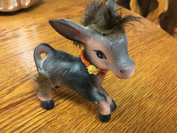 vintage donkey figurine