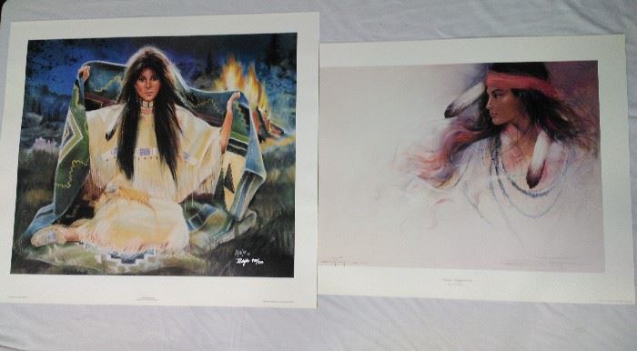 2 Native American Prints by Maija & Ozz Franca        https://ctbids.com/#!/description/share/22353
