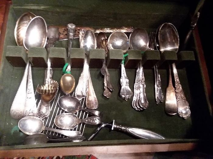 Sterling Baby spoons, serving pieces, sets of spoons etc but all sterling...