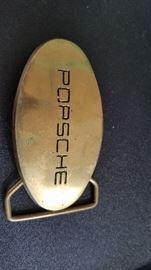 Solid Brass Porsche Belt Buckle