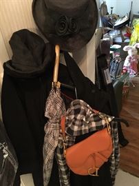 Christian Dior never used scarf never worn umbrella never used winter jacket hats with tags on them never worn