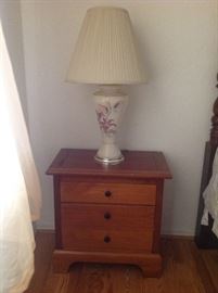 Pair of oak looking night stands