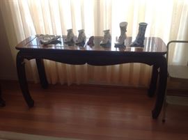 Nice dark wood tables
