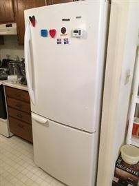 refrigerator with freezer on the bottom