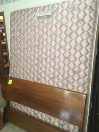 Queen bed with frame, mattress & box springs