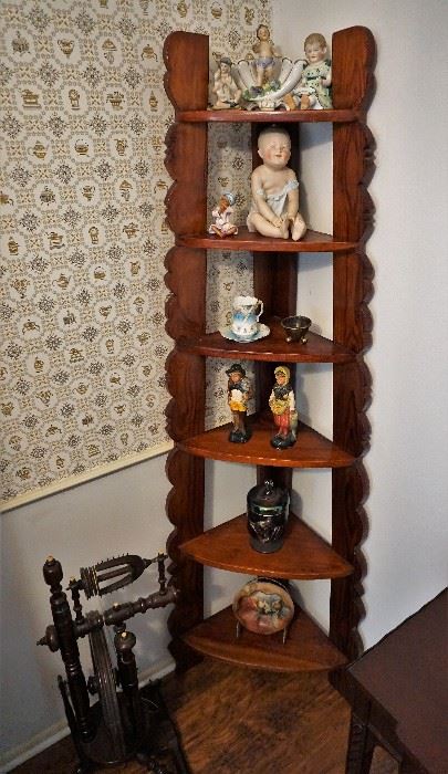 Antique corner shelf