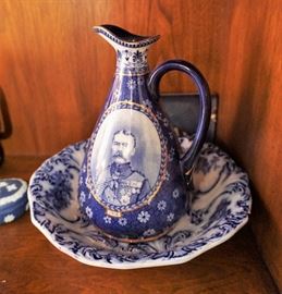 English pottery pitcher