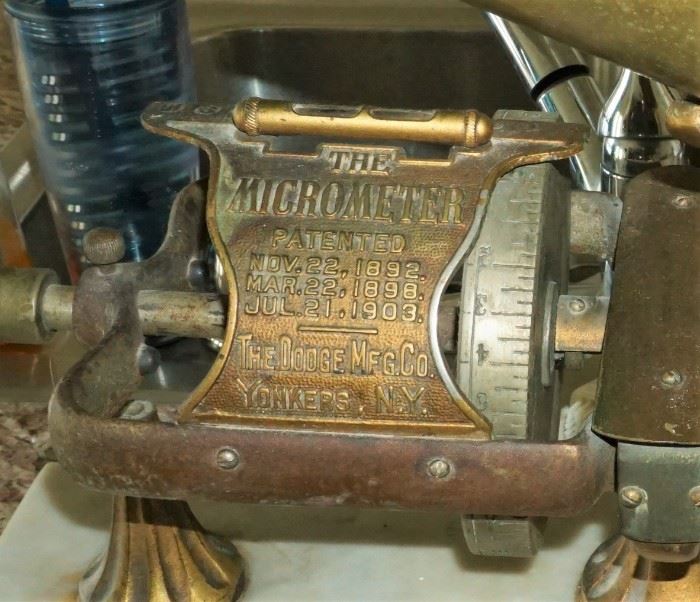 The Micrometer scale by The Dodge Mfg. Co.
