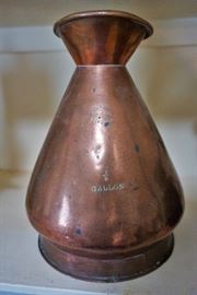Antique 1/2 gallon copper pitcher