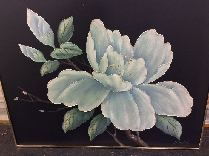 Large Floral Painting by Lee Reynolds