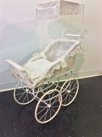 Collection of Vintage and Antique Baby Strollers. From Europe. 