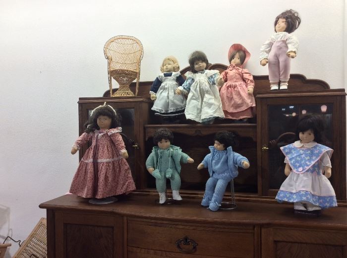 Vintage Glorex Dolls, Original Swiss Cloth Dolls.
