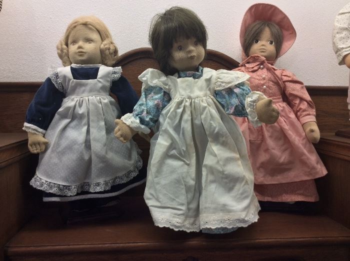 Vintage Glorex Dolls, Original Swiss Cloth Dolls.