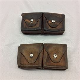Vintage Swiss Armed Forces Leather Pouches. 
