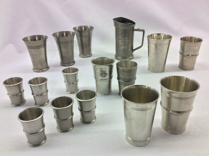 Pewter Cups and Trophies from Switzerland.