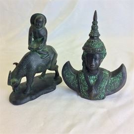 Asian Statuettes. 