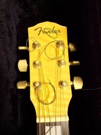 Fender SJ-65S Acoustic Guitar and Case. 