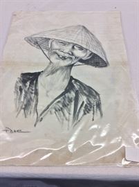 Vietnam Paintings on Silk. 