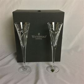 Waterford Crystal Champaign Flutes. 