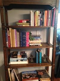 Book shelf; variety of books