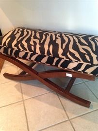 Darling animal print bed bench