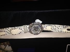 Unique Kippy belt with Swarovski crystals