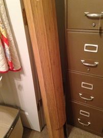 Four-drawer metal file cabinet