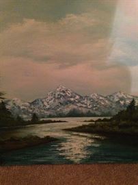 Serene mountain scene