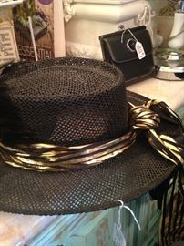 A perfect hat for that black and gold outfit