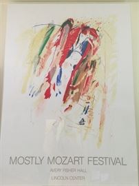 12. Mostly Mozart Festival Poster in Acrylic Frame (29'' x 40'')