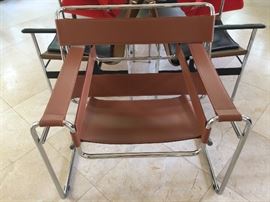 42. Wassily Chair in Caramel Leather w/ Chrome Frame from Design Within Reach (32'' x 28'' x 29''))