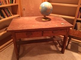 60. 2 Drawer Wood Work Bench (48'' x 30'' x 30'')