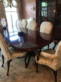 Kindel dining room table and chsirs